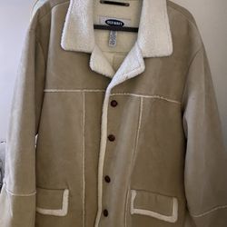 Old Navy Suede/ Sherpa Jacket 