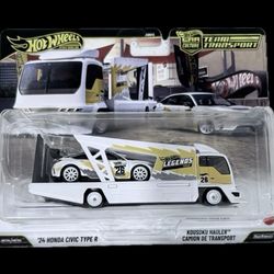 Hot Wheels 2026 Team Transport Legends Tour 24 Honda Civic Type R