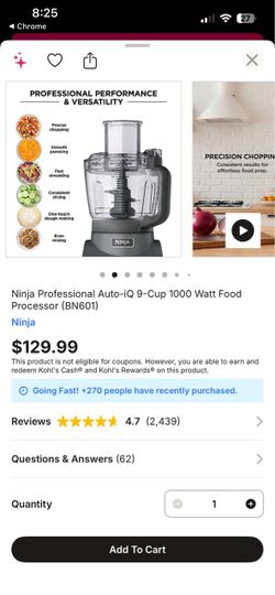 Ninja Professional Auto-iQ 9-Cup Food Processor