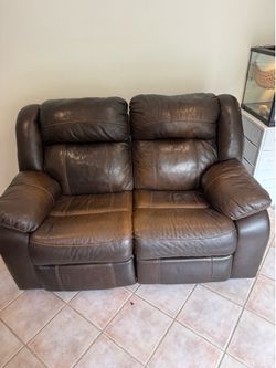 Leather sofa