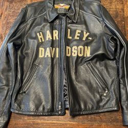 Leather Harley Davidson 100 Year Old Anniversary Jacket