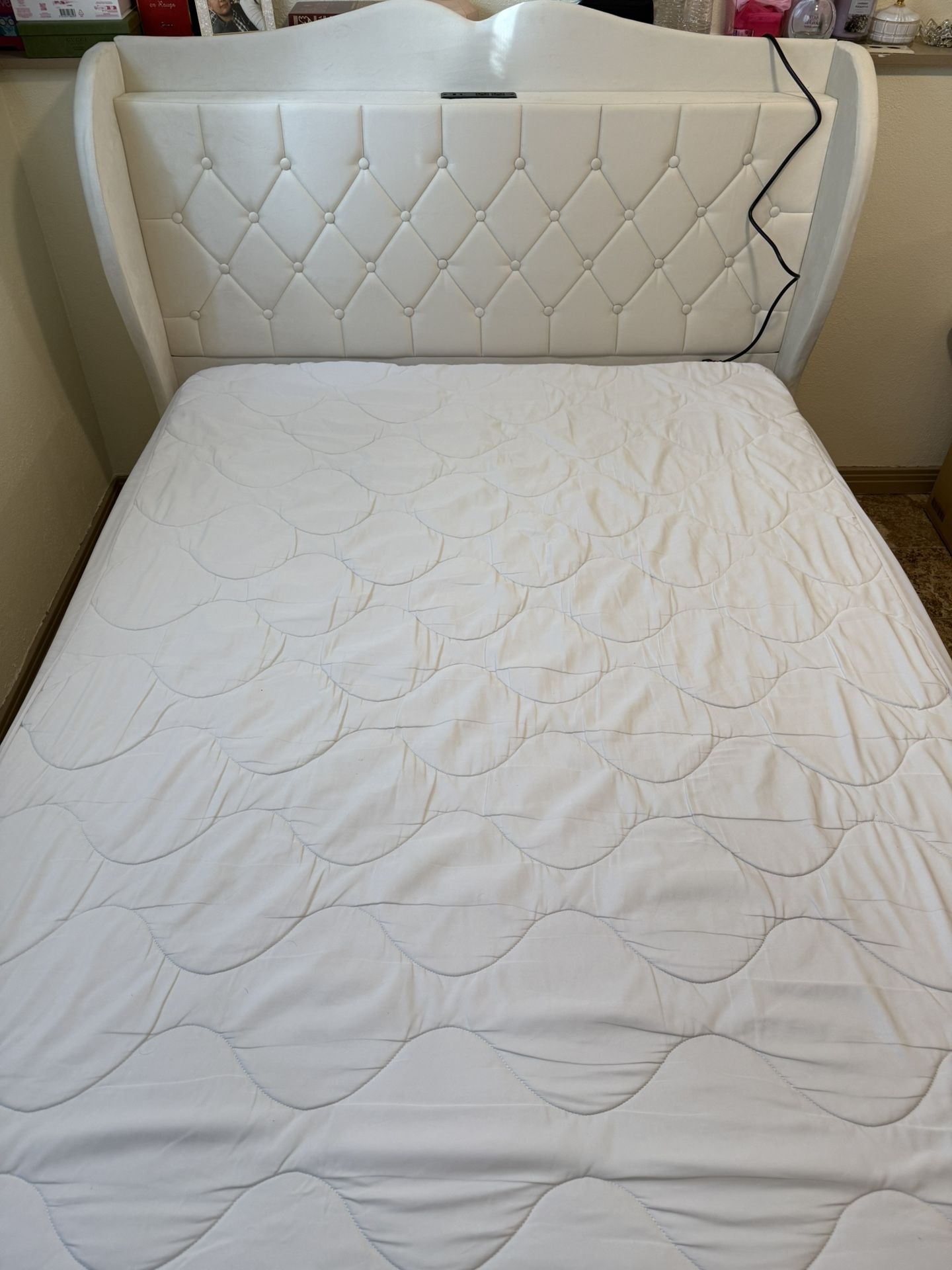 Ivory Queen Bed Frame 