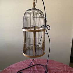 Antique Bird Cage with stand