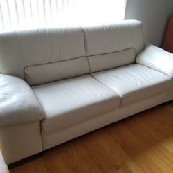 Two Leather Sofas