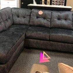 L Shaped Accrington Modern Granite Cozy Large Sectional Couch With Chaise| Living Room By Ashley @ Fastest Delivery 🚚