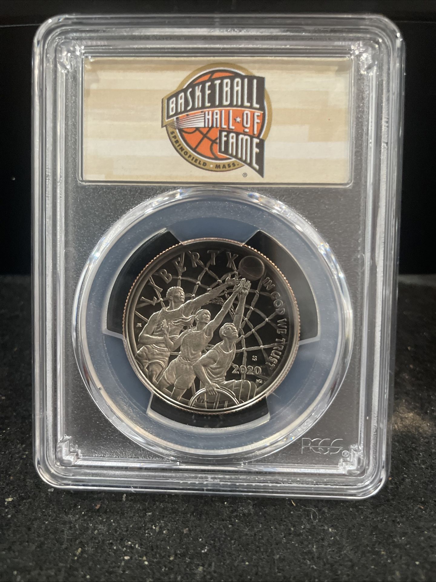2020 S Perfect Graded Basketball Hall Of Fame Half Dollar Graded At PR70 S-19
