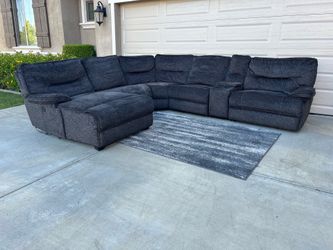 6pc Modular Reclining Sectional – Power Recliners + Console