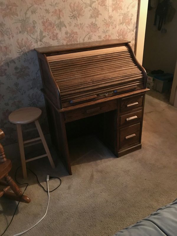 Roll Top Desk All Really Wood For In Torrance Ca Offerup