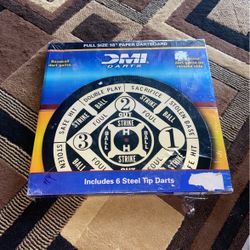 Demi Darts  Traditional Dart Game Plus Baseball Dart Game 6 Steel Tip Darts