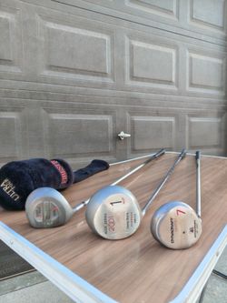 Left handed TaylorMade, Acer, and Dynacraft Golf Clubs