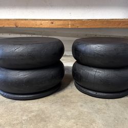 Restoration Hardware Organic Burnt Tables