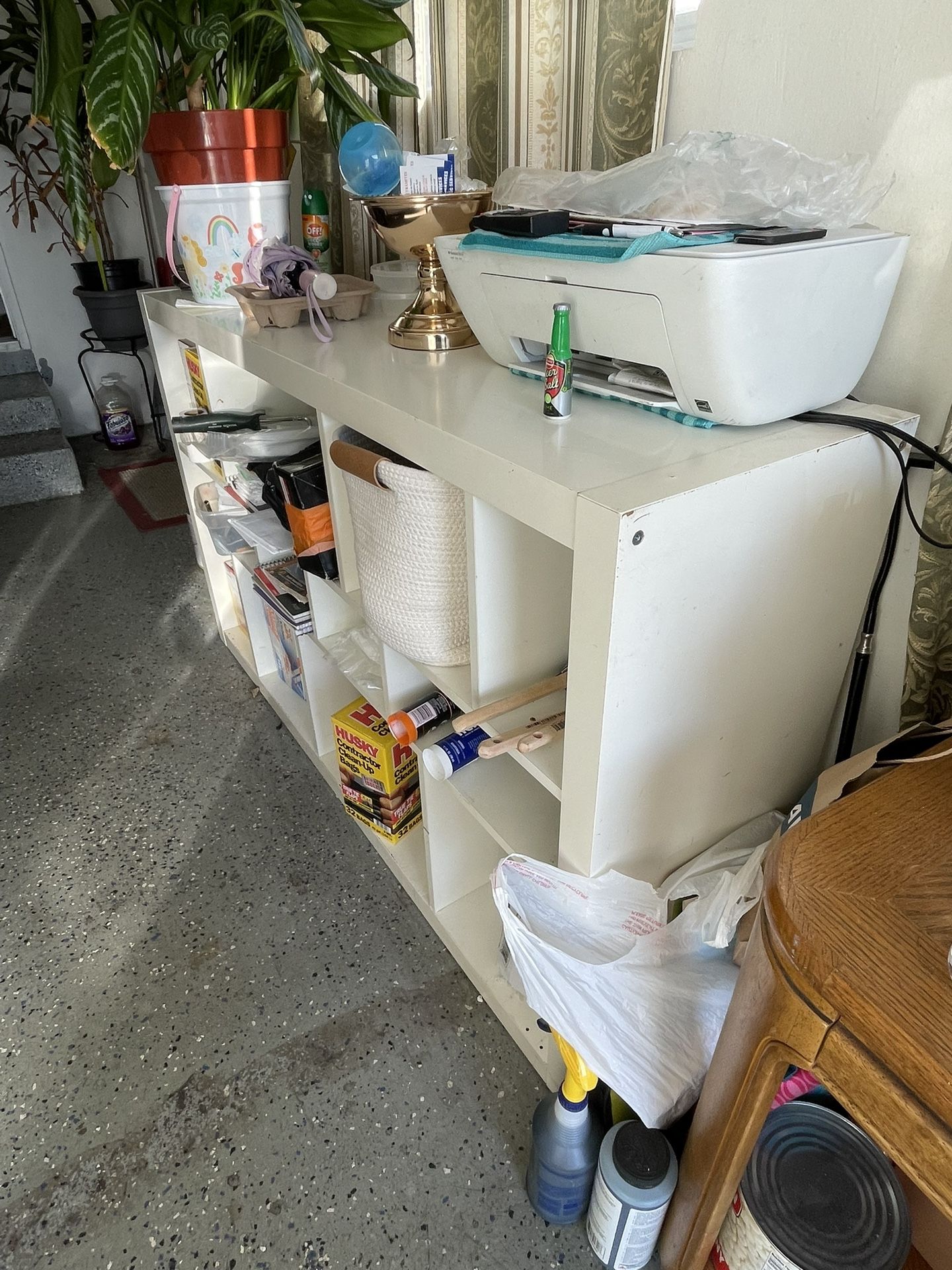 White Console , Shelf..