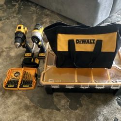 DEWALT 20V Combo Kit Drill & Impact Driver Set Lithium-Ion Battery Included