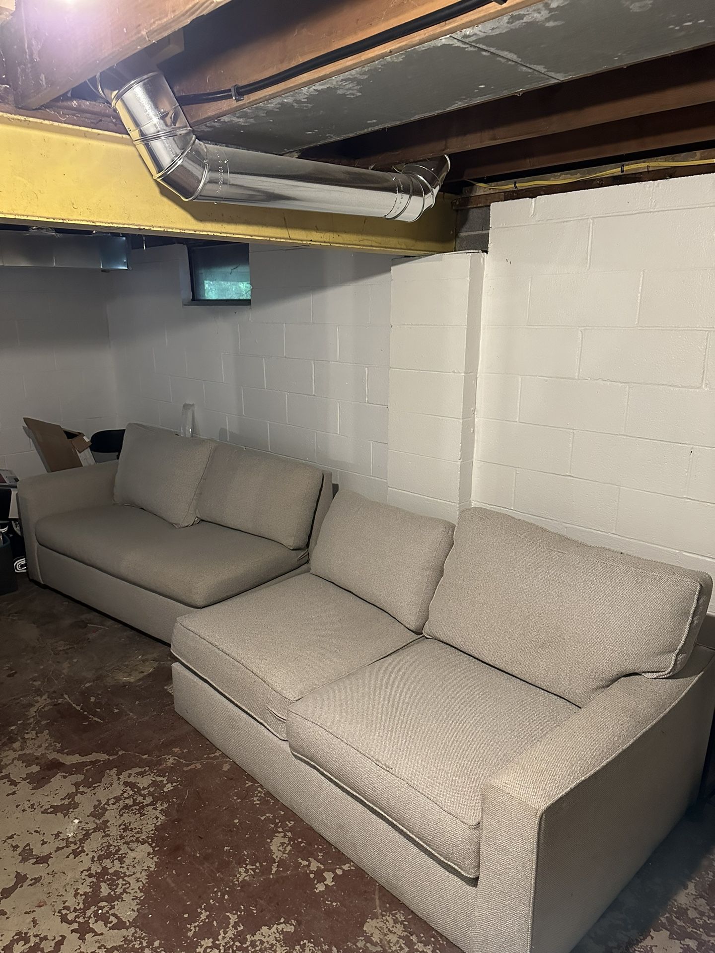 Couch , Pottery Barn , Loveseat