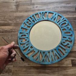 Pottery Barn *RARE* Alphabet Mirror