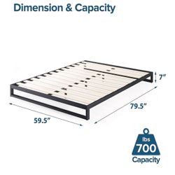 Queen Sized Platform Bed Frame 