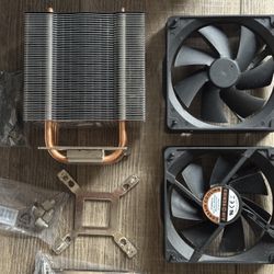 🌀 Corsair A70 CPU Cooler – Dual Fans, All Accessories, Needs Final Cleaning 🧼 