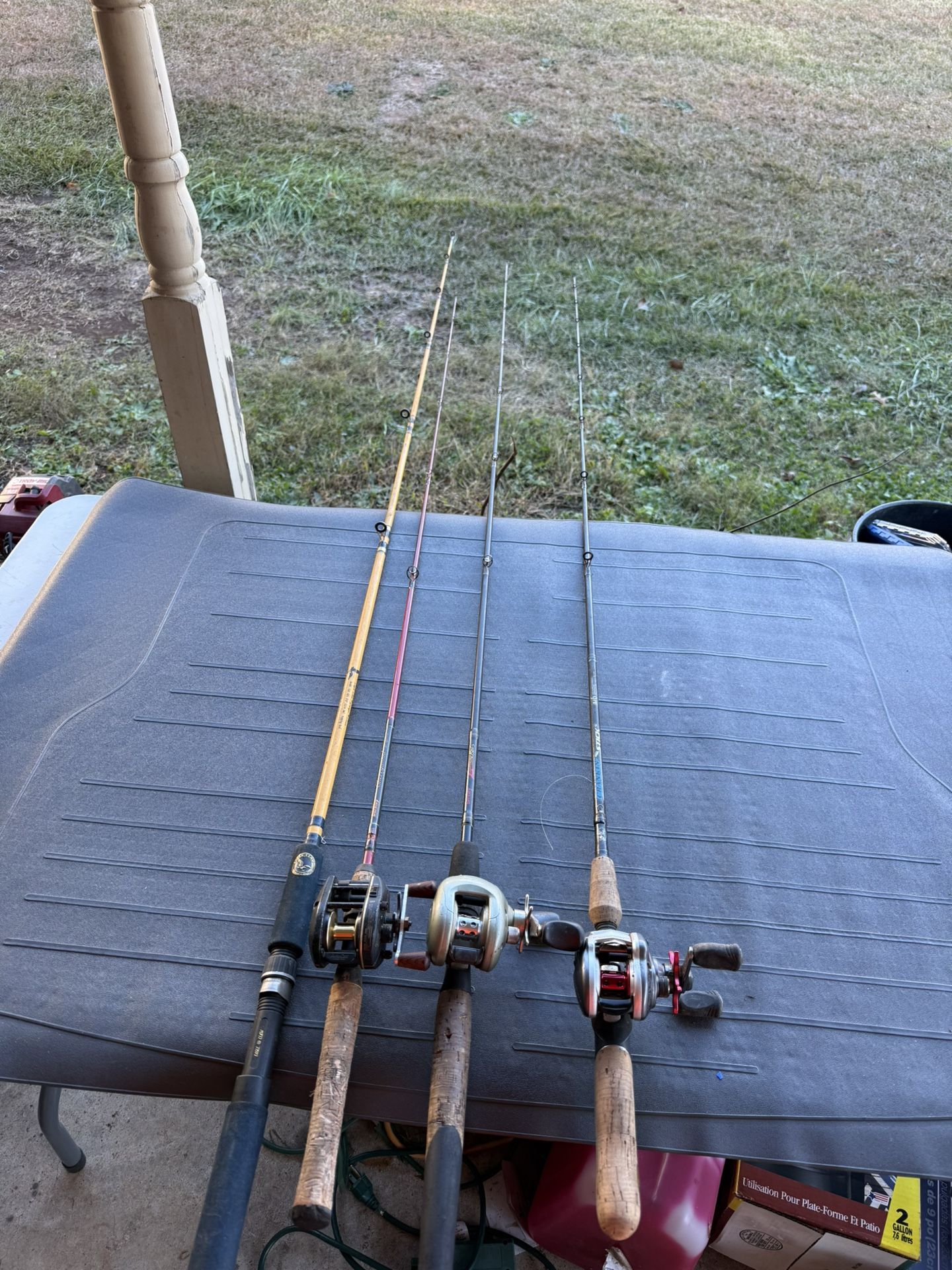 3- Bait Caster Rod And Reels.