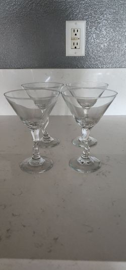 4 peiece cocktail glasses