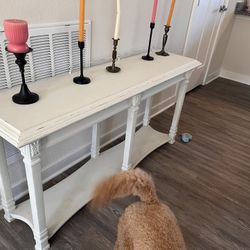 White Entryway Table