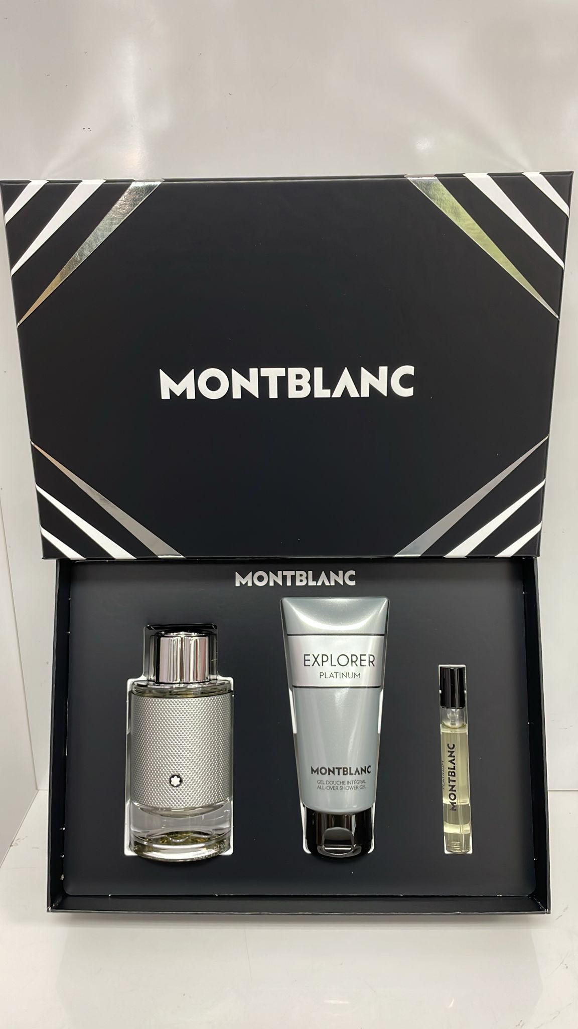 Mont Blanc Explorer Platinum 3 Pc Gift Set - Only $80!!