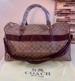 New two tone, brown travel bag, carry-on bag