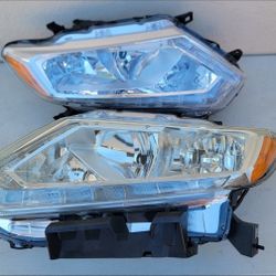 14-16 Nissan Rogue Headlights Luces Calaveras Micas Faros Focos Faroles Headlamps 
