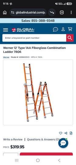 $75 Werner Heavy Duty Best ladder EVER
