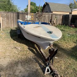 Boat With Sears Trailer 