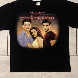 Twilight Saga breaking dawn part 1 movie promo shirt size medium black 2011