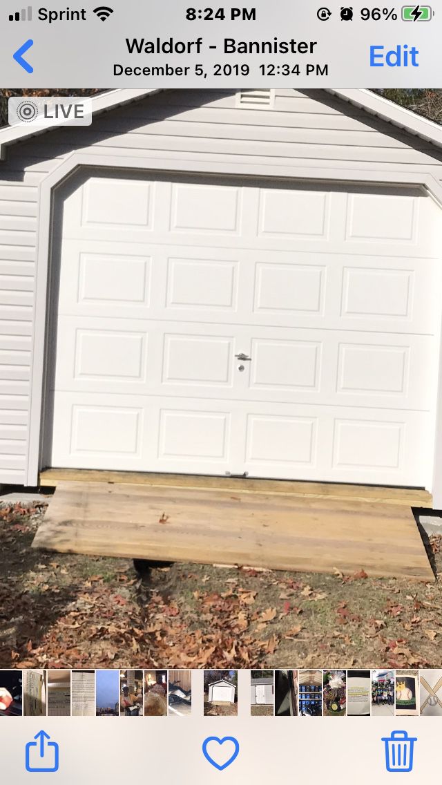 8 feet wood shed ramp