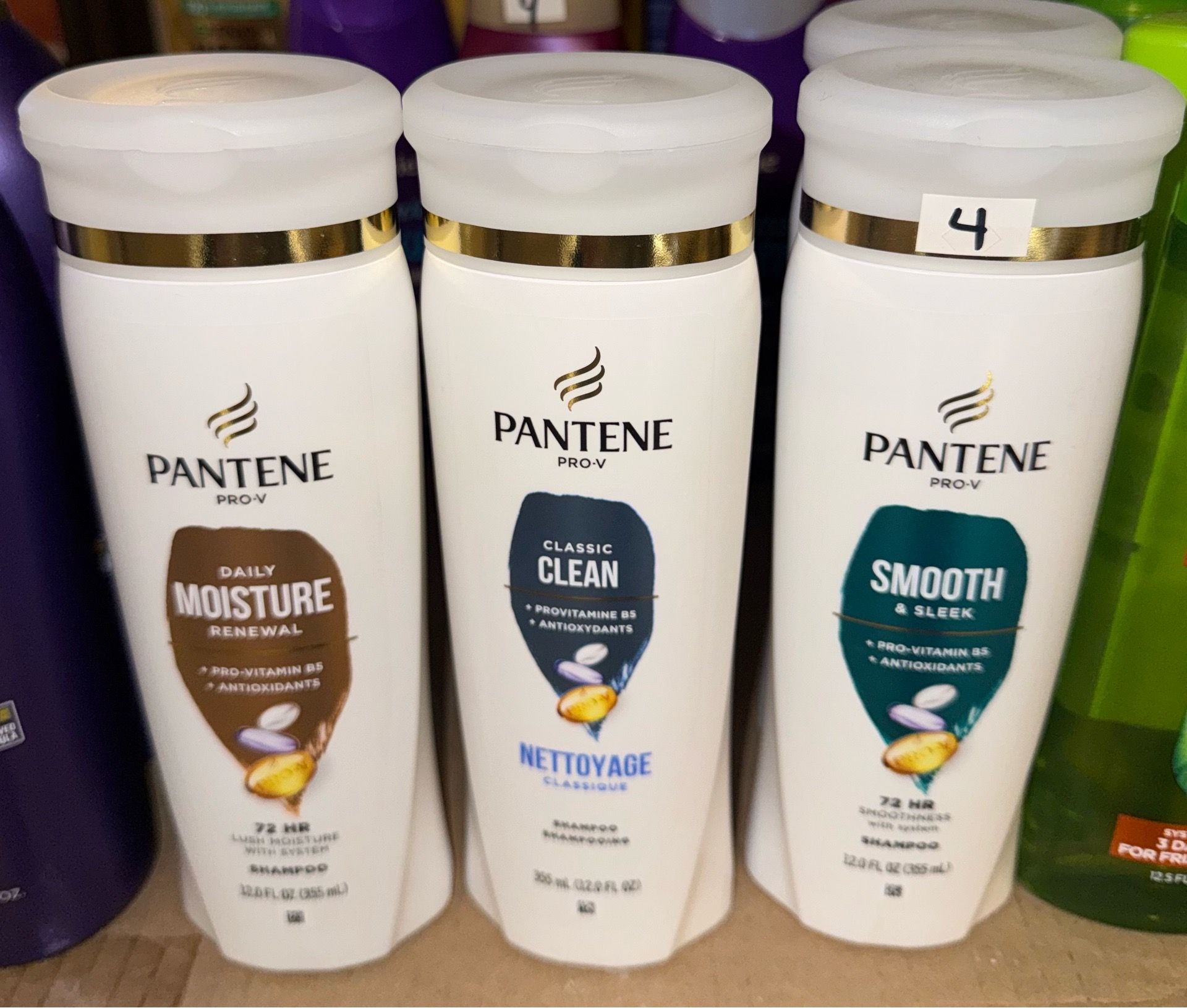 Pantene Shampoo $4 each