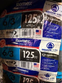 New Romex wire 6/3