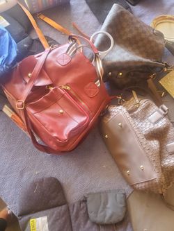 Purses and ladies boots Size 7