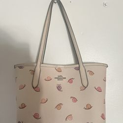 Coach Snail Print Tote Bag 