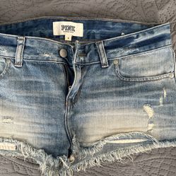 Size 6 PINK jean Shorts