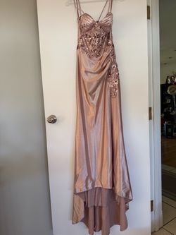 Pink sequins Prom Dress