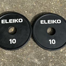 2 x 10lbs Eleiko Change Plates 