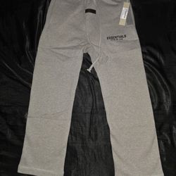 Fear of God Essentials Uncuffed Sweatpants, Dark Oatmeal, Sizes M & L