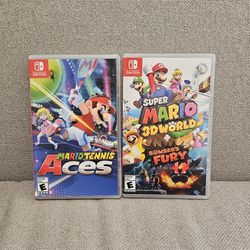 Nintendo Switch Super Mario 3D World Browser Fury And Mario Tennis Aces 