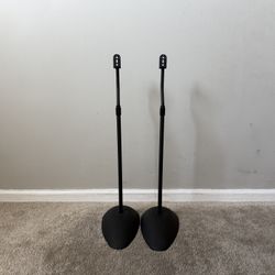 2 Adjustable Metal Speaker Stands