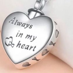 PET CAT DOG BEREAVEMENT Silver HEART URN BOX KEEPSAKE GIFT 🎁 