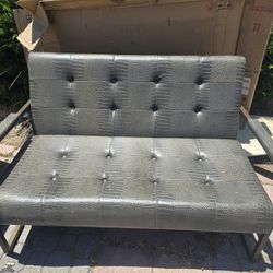 Faux Snake Skin Sofa