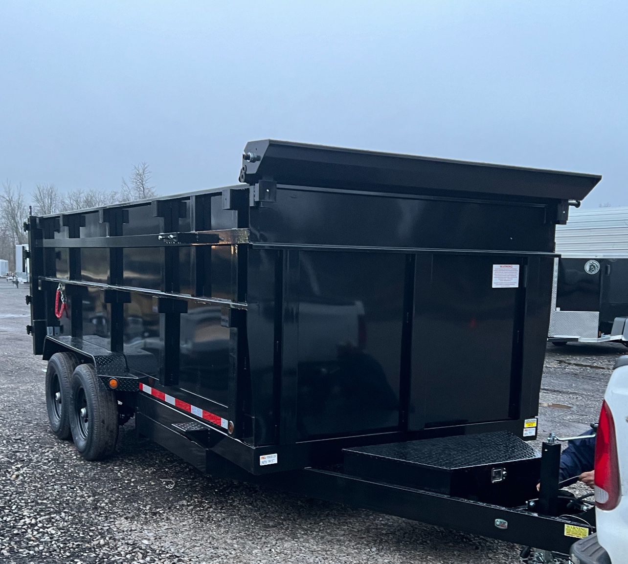 2024 16’ CJ Heavy Hauler Highside Remote Hydraulic Dump Trailer with Ramps Used Once $17,500