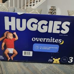 NIB Huggies Overnites Diapers Size 3