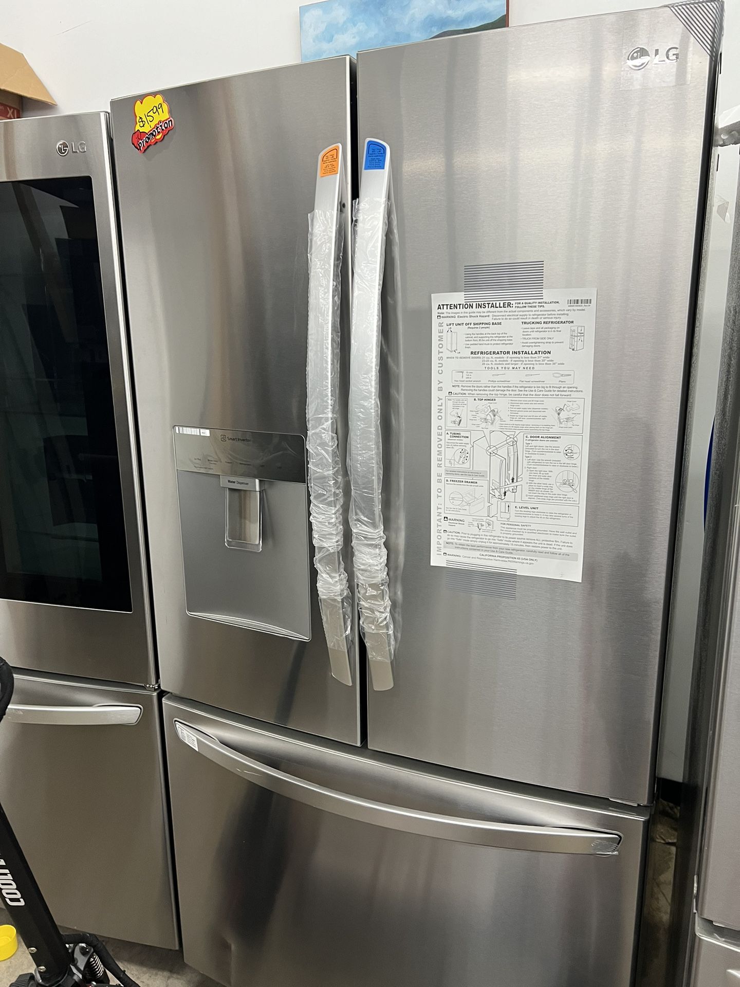 LG stainless steel fridge
