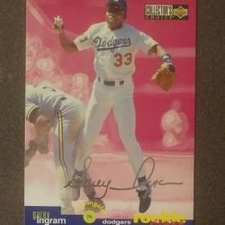 1995 Upper Deck Garey Ingram Los Angeles Dodgers L.A. #22 Rookie Class Collector's Choice Silver Signature Baseball Card Vintage Collectible MLB