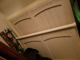 Kids Full Size Sled Bed Wood outer frame