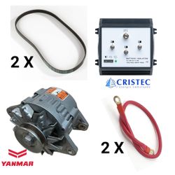 Marine Electrical Parts Bundle: Hitachi Alternator and Cristec Battery Isolator