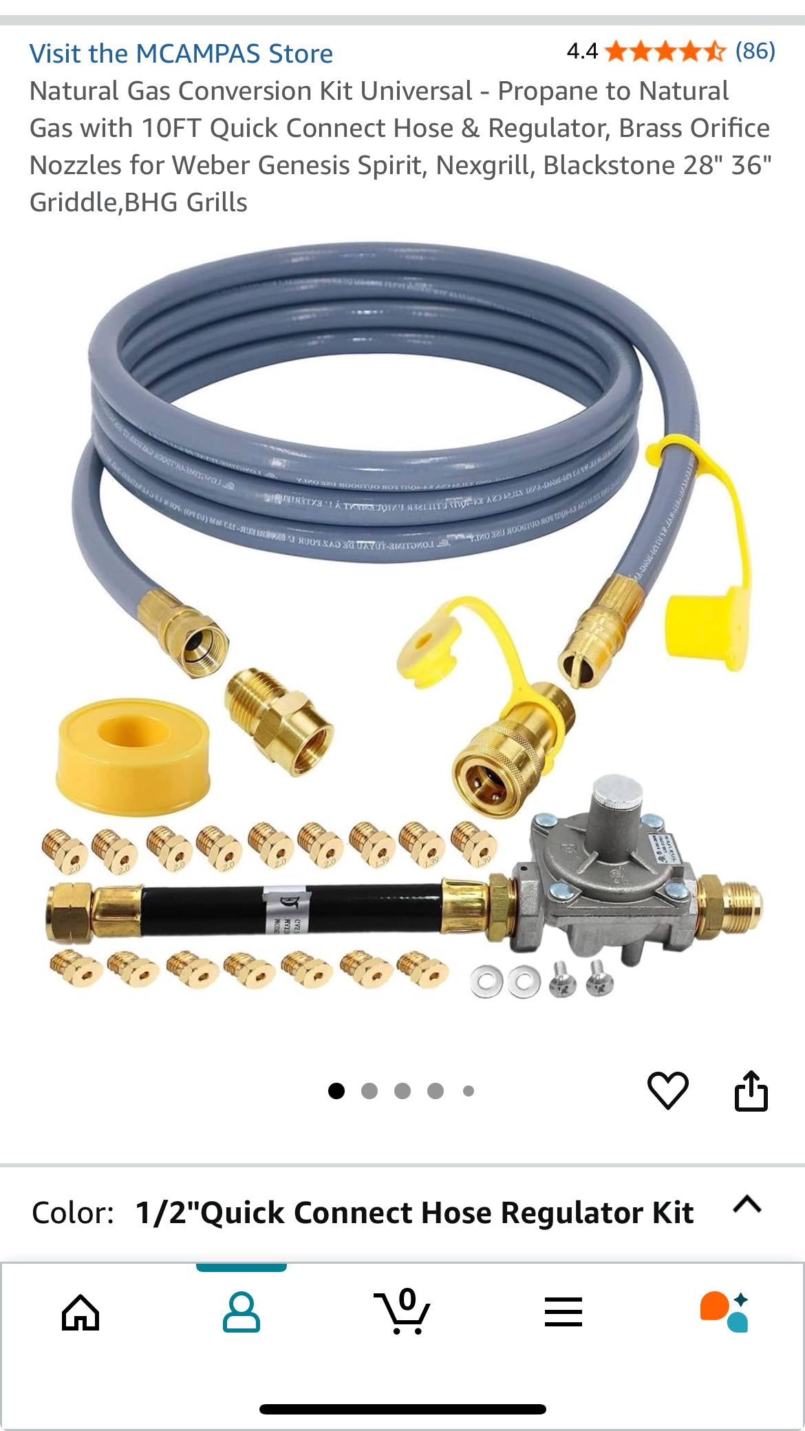 Natural Gas Conversion Kit